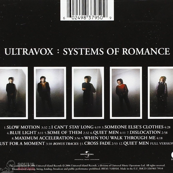 Ultravox! Systems Of Romance (rem+bonus) CD