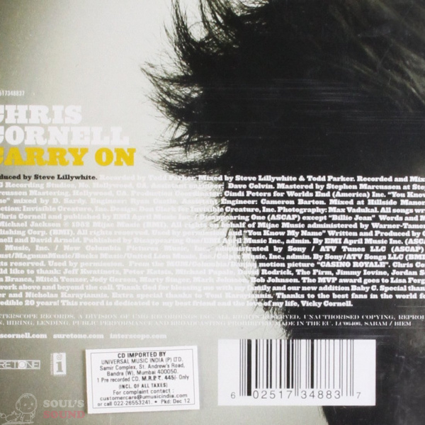Chris Cornell Carry On CD