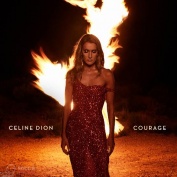 CELINE DION Courage CD + poster