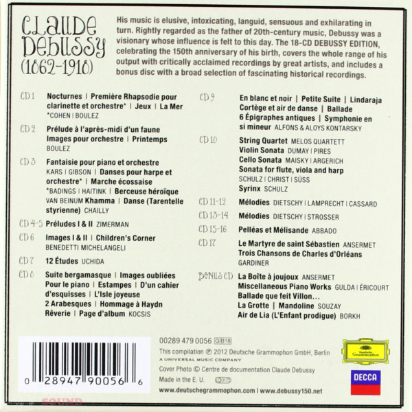 Various Artists Debussy Edition 18 CD
