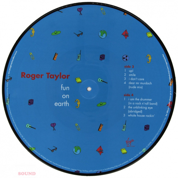 Roger Taylor Fun On Earth picture 2 LP