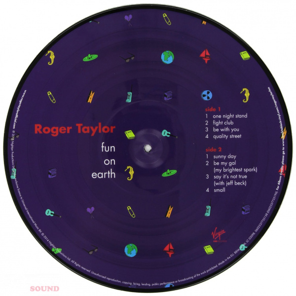 Roger Taylor Fun On Earth picture 2 LP