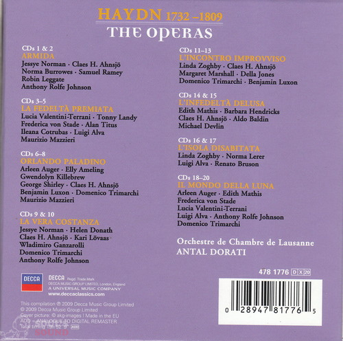 Antal Dorati Haydn: The Operas 20 CD