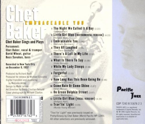 Chet Baker Embraceable You CD