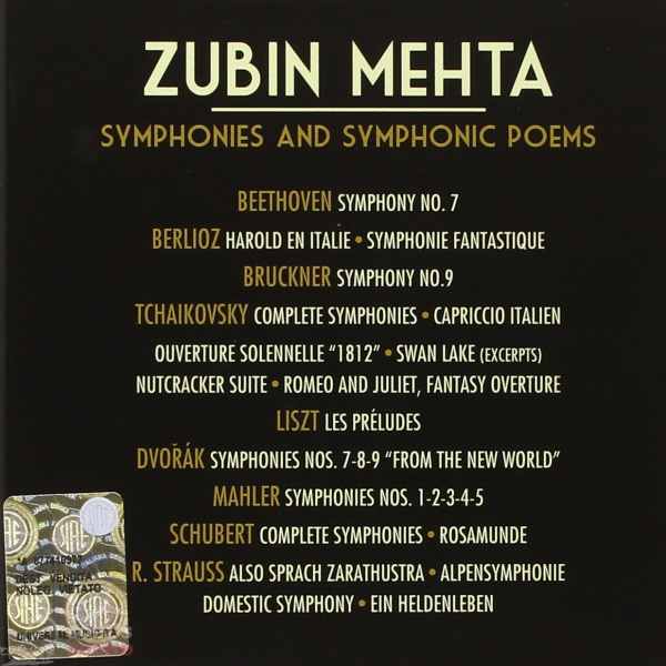 Zubin Mehta Symphonies and Symphonic Poems 32 CD