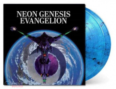 Original soundtrack Shiro Sagisu Neon Genesis Evangelion 2 LP Blue & Black Marbled