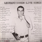 Leonard Cohen Live Songs LP