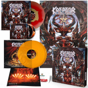 Kreator Krushers Of The World  3 LP + 2 CD Gold Red Ink Spot & Transparent Orange + Poster Boxset Limited