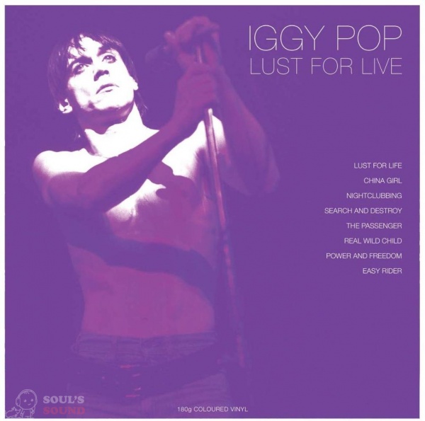 IGGY POP LUST FOR LIVE LP WHITE
