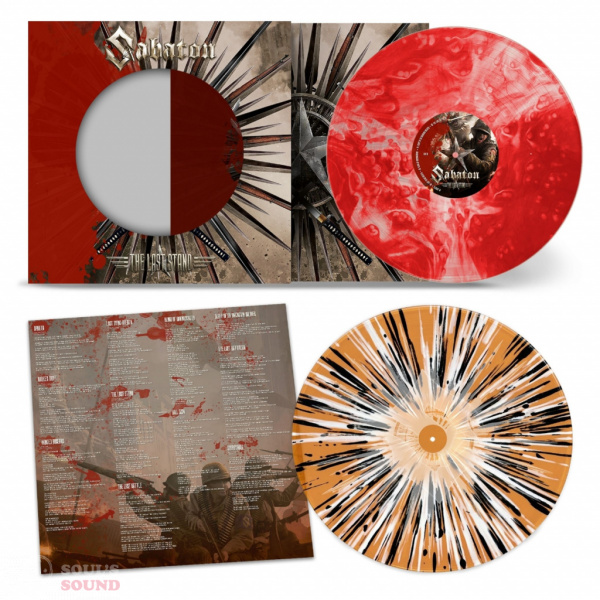 Sabaton The Last Stand (10th Anniversary) 2 LP Bloodstone Marbled + Spartan Sunset Splatter Etching Limited