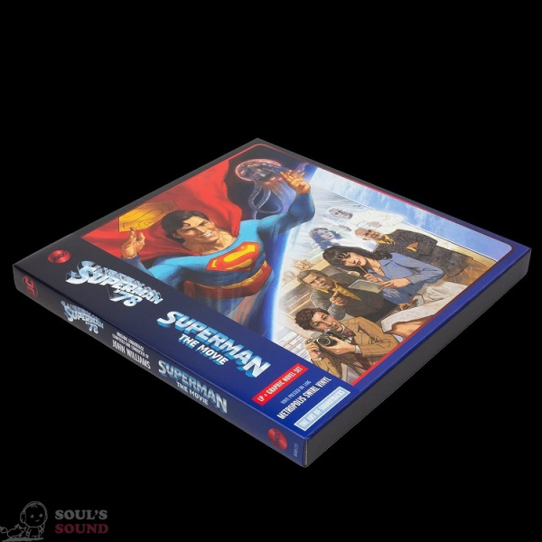 John Williams Superman The Movie Soundtrack 2 LP Swirl Vinyl Graphic Novel Limited Box Set