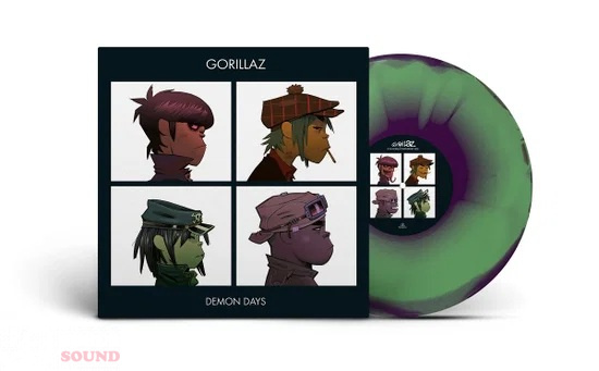 Gorillaz Demon Days LP Green, Purple, and Red Half-Speed Master Limited