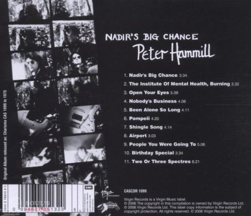 Peter Hammill Nadir's Big Chance CD