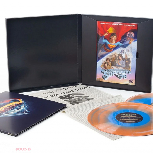 John Williams Superman The Movie Soundtrack 2 LP Swirl Vinyl Graphic Novel Limited Box Set