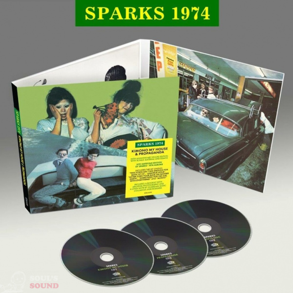 Sparks 1974: Kimono My House / Propaganda 3 CD Deluxe 50th Anniversary Edition, Triplesleeve (7"-Format)