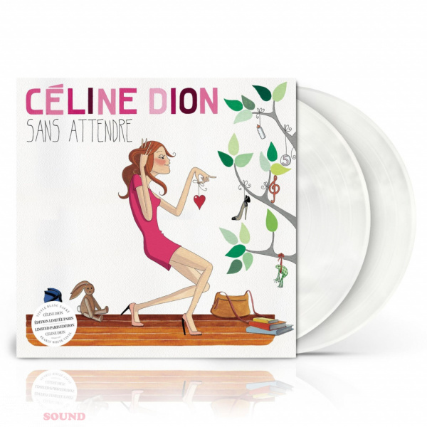 Celine Dion Sans attendre 2 LP Pearl White Limited