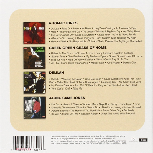 Tom Jones x4 4 CD