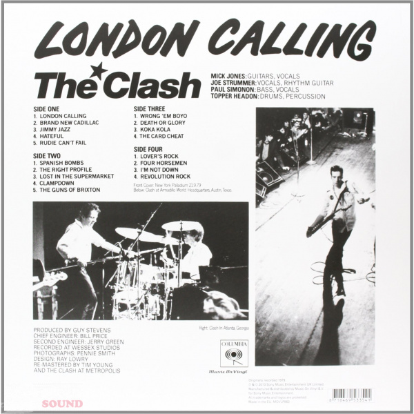 The Clash LONDON CALLING 2 LP