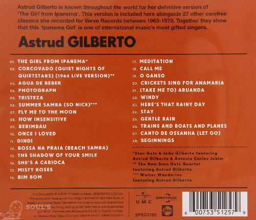 Astrud Gilberto Ipanema Girl. The Very Best Of CD