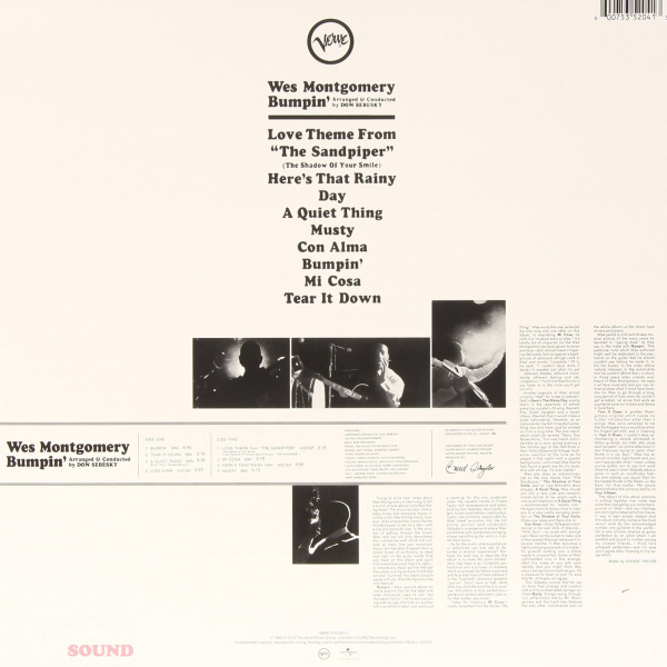 Wes Montgomery Bumpin' LP