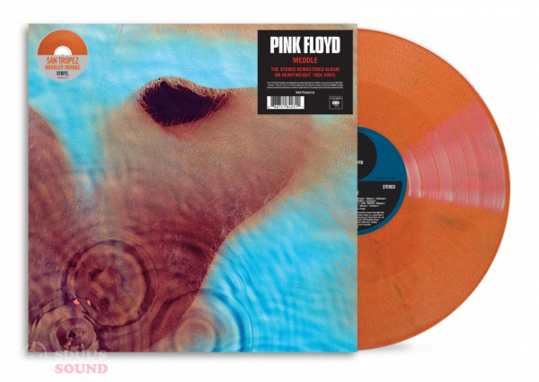 Pink Floyd Meddle LP San Tropez Marbled Orange Limited