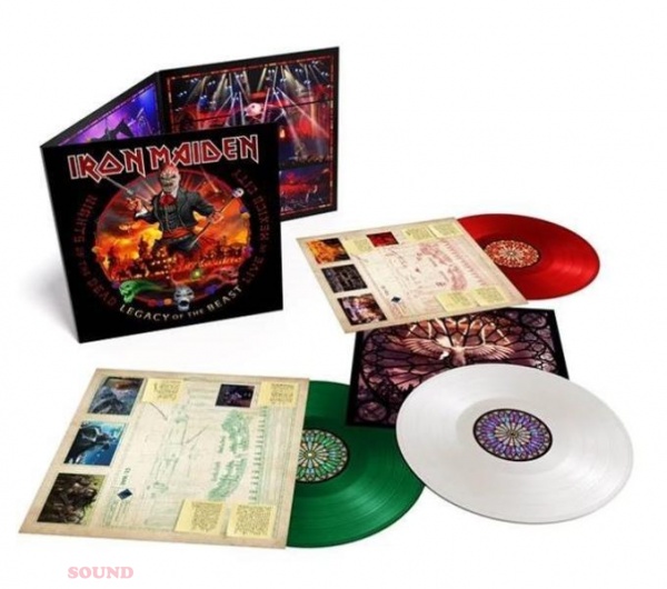 Iron Maiden Nights Of The Dead - Legacy Of The Beast, Live in Mexico City 3 LP Green, White & Red