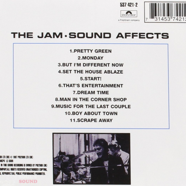 The Jam Sound Affects CD