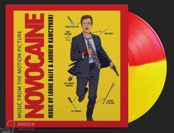 Novocaine Music From The Motion Picture LP Red Yellow Split Limited