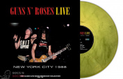 GUNS AND ROSES LIVE IN NEW YORK CITY 1988 LP Yellow Marbled