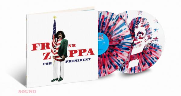 Frank Zappa For President 2 LP RSD2024 Red White & Blue Splatter