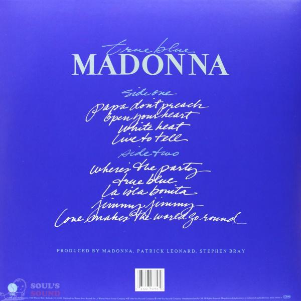 MADONNA TRUE BLUE LP