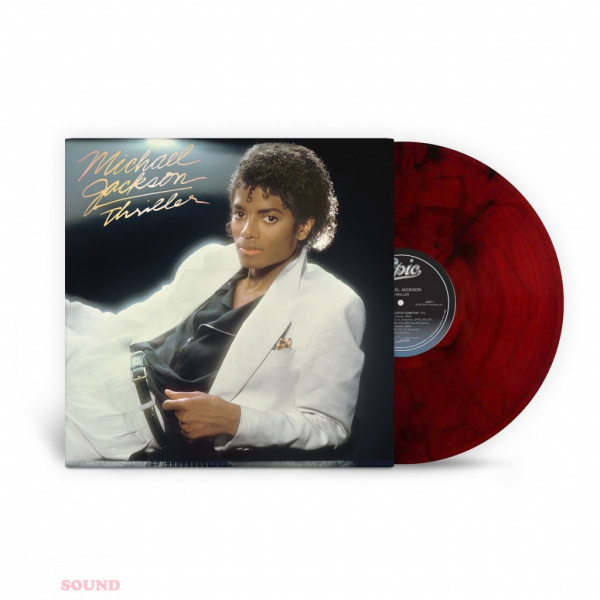 Michael Jackson Thriller LP Red & Black Marble Limited