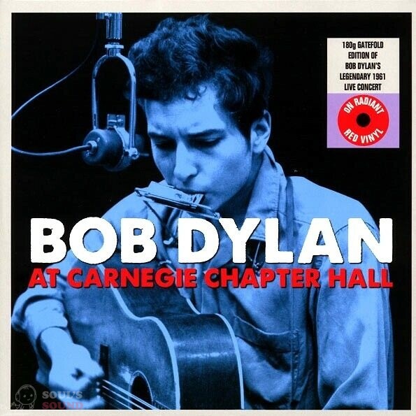 BOB DYLAN AT CARNEGIE CHAPTER HALL 2 LP RED