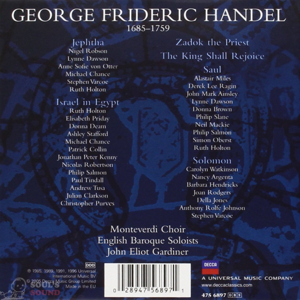 John Eliot Gardiner Handel: Oratorios 9 CD