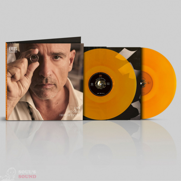 Eros Ramazzotti Una Storia Importante 2 LP Orange Italian Version Limited