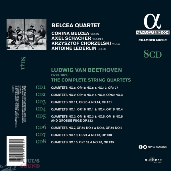 Beethoven The Complete String Quartets / Belcea Quartet 8 CD