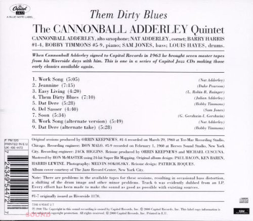 Cannonball Adderley Them Dirty Blues CD