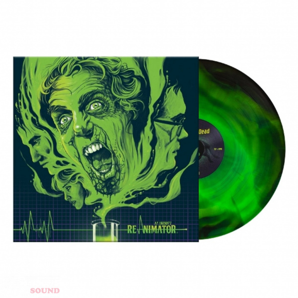 Richard Band Re-Animator LP Green Black Swirl + Poster