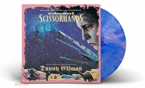 Danny Elfman Edward Scissorhands LP Blue and Pink Mixed Swirl Limited