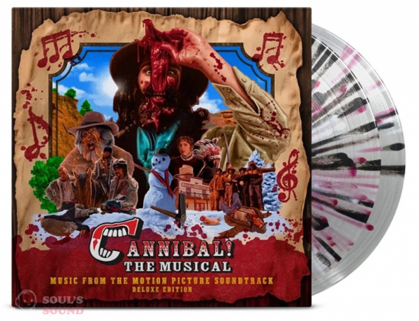 Trey Parker Cannibal! The Musical 2 LP Clear Red Black White Splatter Limited