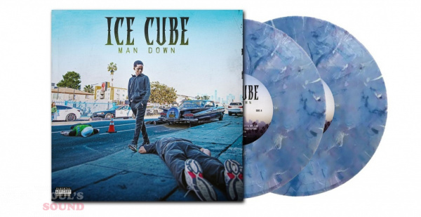 Ice Cube Man Down 2 LP Blue White Marbled Limited