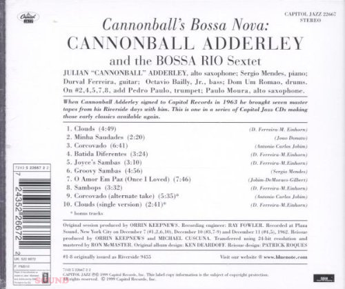 Cannonball Adderley Cannonball`s Bossa Nova CD