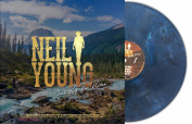 NEIL YOUNG DOWN BY THE RIVER - COW PALACE THEATER 1986 LP Blue Marbled