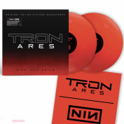 Nine Inch Nails TRON Ares Original Motion Picture Soundtrack 2 LP Limited Specialist Edition Transparent Red Poster