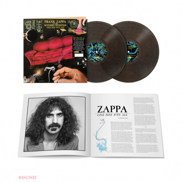 Frank Zappa One Size Fits All 3 LP Black Glitter