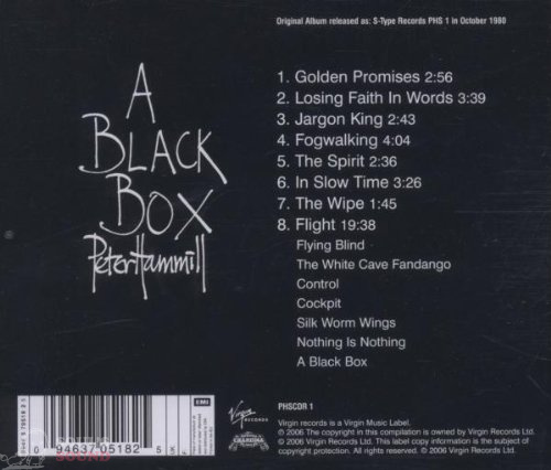 Peter Hammill A Black Box CD