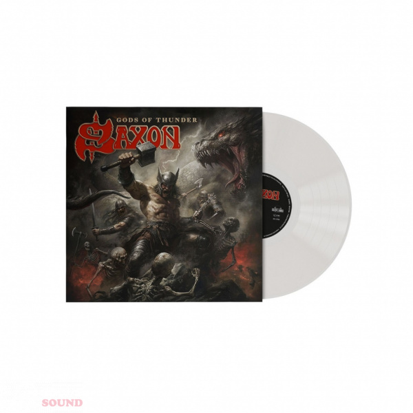 Saxon Gods of Thunder LP Transparent Ghost