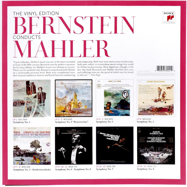 Leonard Bernstein, New York Philharmonic, London Symphony Orchestra Bernstein Conducts Mahler 15 LP