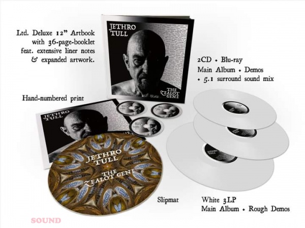 Jethro Tull The Zealot Gene Limited Deluxe Box Set 3 LP + 2 CD + Blu-Ray Slipmat / Artprint