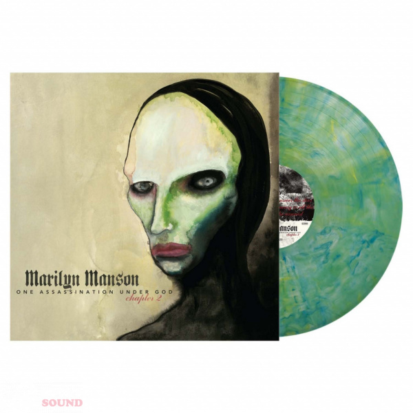 Marilyn Manson One Assassination Under God - Chapter 2 LP Green Blue Marble